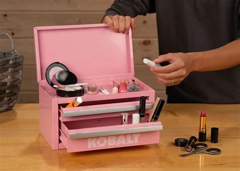 pink metal tool box uk|lowe's kobalt pink mini toolbox.